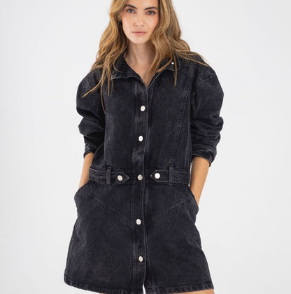 VESTIDO/ COAT ETOILE BLACK