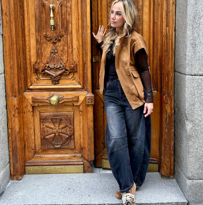 CHALECO LUXE CARAMEL