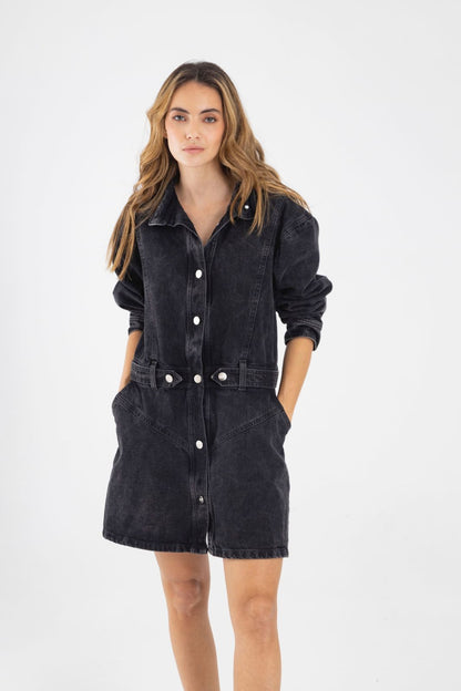 VESTIDO/ COAT ETOILE BLACK